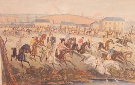 Coloured engraving after C Hunt, 