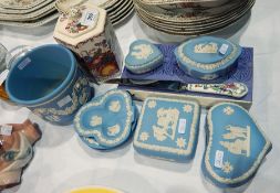 Masons ironstone pottery canister and cover, hexagonal 