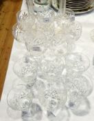 Two cut glass ship's decanters,