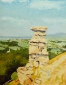 Contemporary English school
Oil on board
Mountain landscape, signed 