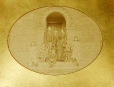 Victorian portrait photograph in ornate gilt frame