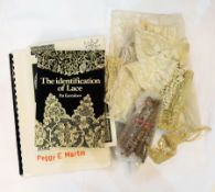 A large quantity of wooden bobbins, many beaded, some with painted names, Withers,