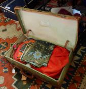 A quantity of theatrical Oriental costume, lengths of material, night shirts, gentlemens shirts,