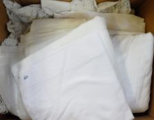 Quantity of linen to include tablecloths, etc.