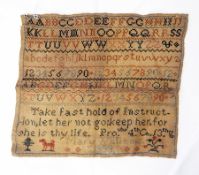 A sampler dated 1833, Mary Williams,