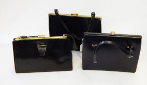 Various vintage handbags and a boxed modern necklace