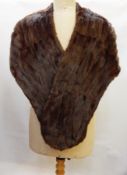 A vintage fur cape and a vintage squirrel stole (2)