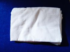 A large quantity of linen tableware including damask tablecloths, linen hand towels, napkins, etc.