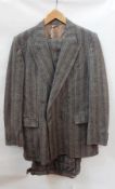 Various vintage gentlemens tweed suits including a Christian Dior suit, double-breasted,