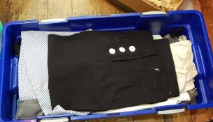 Various tweed, woollen and other skirts, including a seersucker 1950's wraparound skirt,