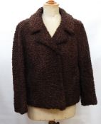 A brown Persian lamb jacket