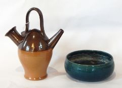 Two pot lids and bases 