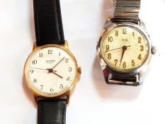 A lady's services wristwatch with expanding strap,
