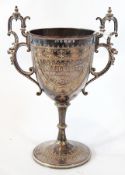 A Victorian two-handled trophy cup, 