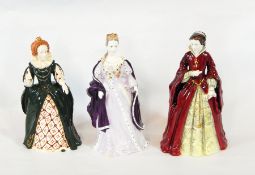 Four Coalport china figures 