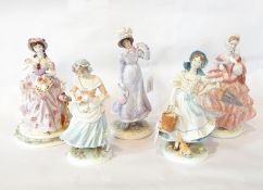 Royal Worcester china figures including 