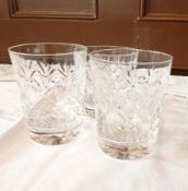 A quantity of Webb Corbett cut glass including tumblers, wines, liqueur, sherry, brandy,