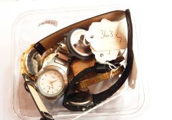 A quantity of wristwatches, various, to include a gentleman's Accurist automatic wristwatch,