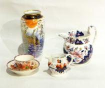 An Aynsley lustre vase depicting geese,