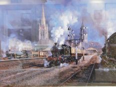 Quantity of pictures to include:- After John Austin, steam train, entitled 