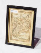 Map, William Darton, miniature map of Gloucestershire 