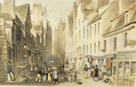 A collection of coloured engravings of London to include 