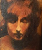 Luke Morgan (contemporary) Oil on canvas Head study,