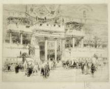 W Wallcott (1874-1943) Etching 