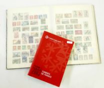 A stockbook containing a collection of French stamps from 1849,