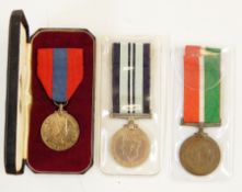 Cased Imperial service medal named to 