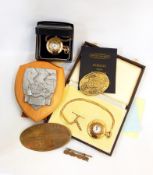 A model locomotive of King Richard III and associated items railway interest including extracts