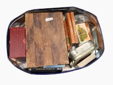 A large collection of coins together with some cigarette cards