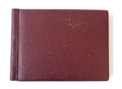 Maroon album of GB stamps with some classic examples, four 1d black, 2d blue, 1d reds and blues,