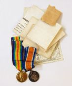 WWI and Victory medals awarded to 