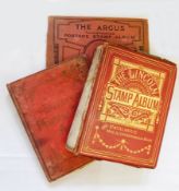 Three small albums of worldwide stamps,