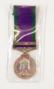 General Service Medal with Northern Ireland bar, named to 