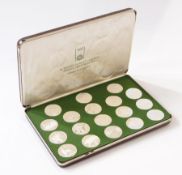Summer Olympics, Munich sterling silver proof set minted by The Franklin Mint,