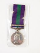 General Service Medal with Malaya bar, named to 