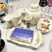 A quantity of Aynsley china trinketware 