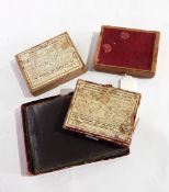 Four boxes of glass negatives and four Hunters Armley Group plc calendars 1990's featuring artwork