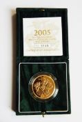 A UK brilliant £5 coin, 2005,