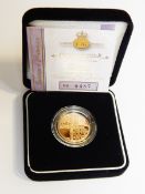 ERII Golden Jubilee Alderney gold-proof £25 coin,
