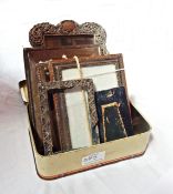 Silver rococo photograph frame,