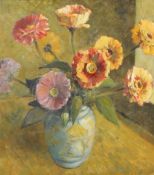 A quantity of pictures to include oil on board (still life of flowers),