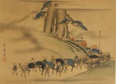 Quantity of pictures and prints to include 19th c hunting prints,