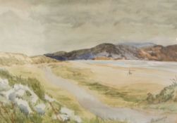 A collection of watercolour drawings including C V Mackenzie (1889-1949) (Dudley Art School) Sunset