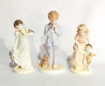 A pair of Coalport china figures 