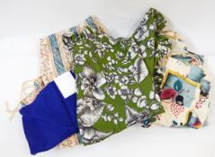 Assorted vintage fabrics (1 box)