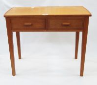 Cotswold School style oak low occasional table,