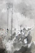 Audrey Smith (b.1933) Pen and wash 